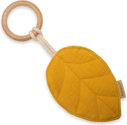 Kousátko New Baby Leaf mustár sárga