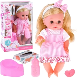 Interaktív baba hosszú hajjal