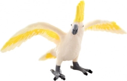 Műanyag kakadu papagáj figura