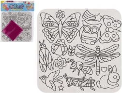 Kreatív készlet csillogó fóliás állatképekkel