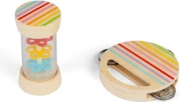 Bigjigs Toys mini esőbot és tamburin készlet