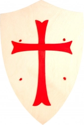 Fauna Fa fából készült pajzs kereszttel