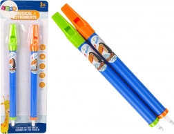 Gyerek fuvolák állatkákkal – kék készlet, 2 darab