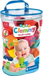 Clementoni Soft Clemmy puha építőkockák babáknak – 40 db