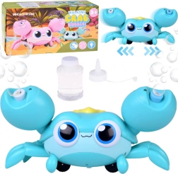 Rák alakú automata szappanbuborék‑készítő mozgással és fényekkel