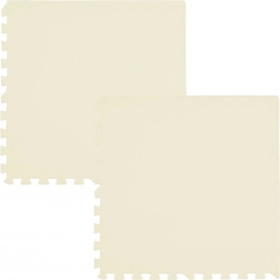 HUMBI habszivacs padló alátét 120 × 60 cm, nagy vízálló kirakó, krémszínű, 2 db