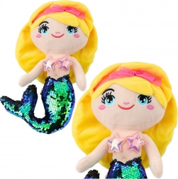 Plüss hableány csillogó farokkal 30 cm