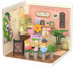 Rolife DIY kisház: virágbolt LED világítással (142 darab)