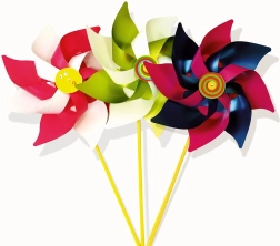 Maxi színes szélforgó