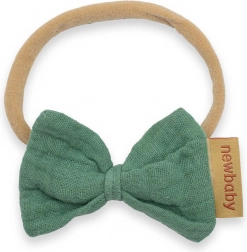 Muszlin fejpánt babáknak NEW BABY menta