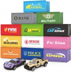 Konténeres város 6 konténerrel