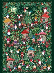 Puzzle Gibsons The Art File: karácsonyi falucska 1000 darab