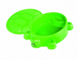 Teknősbéka homokozó világoszöld fedéllel