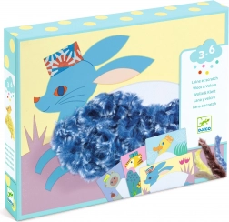 Djeco kreatív készlet Wool & Velcro – sapkával