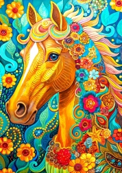 Virágzó sörény puzzle 1000 darab