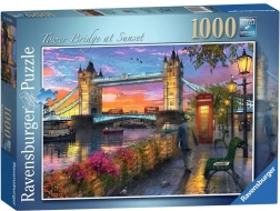 Puzzle 1000 darabos Naplemente a Tower Bridge felett