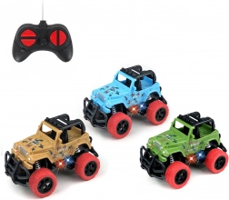 Távirányítós autó LED-effektekkel, 14,5 cm