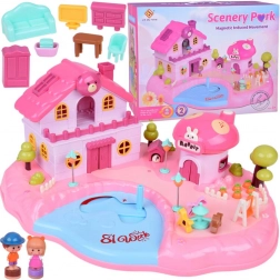 Interaktív mágneses házikó SCENERY PARK fénnyel és hangokkal