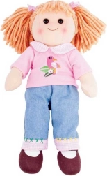BIGJIGS TOYS Molly textilbaba 38 cm