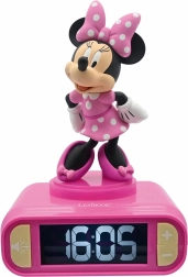 Gyerek ébresztőóra 3D éjjeli fénnyel MINNIE