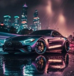 Gyémántszemes festés Mercedes‑Benz 30 × 40 cm