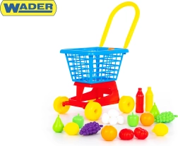 Bevásárlókocsi Élelmiszerekkel