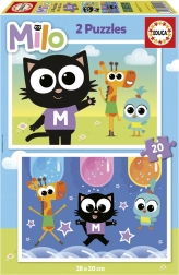 Ugráló Puzzle Milo 2x20 darab