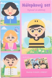 Kreatív matricaszett – arc 21 × 14 cm