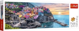 Panorámaképes puzzle 500 darabbal – Vernazza naplementekor, Olaszország