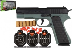 Hab töltényes pisztoly céltáblákkal