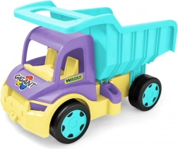 Műanyag billenő dömper, lila–türkiz, WADER Gigant 55 cm