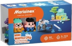 Építőkészlet Waffle Mini - Rendőrautó és Ékszerüzlet