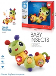 forgó csörgő hernyó 360°