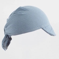 gyermek muszlin kendő napellenzővel New Baby kék, állítható méret