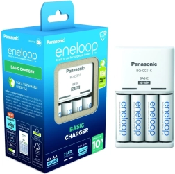 Eneloop Basic BQCC51 töltő + 4x AA akkumulátor