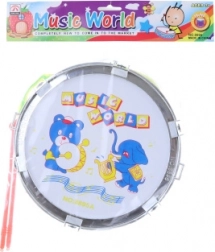 Műanyag dob állatmintával gyerekeknek