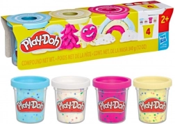 Play-Doh készlet poharakkal és konfettikkel
