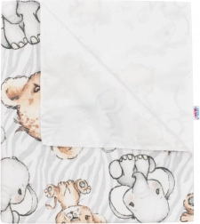 Vízálló flanel pelenkázó alátét NEW BABY Zoo
