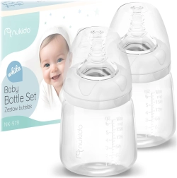 NUKIDO PP cumisüveg szett 180 ml 2 db dinamikus szilikon cumival