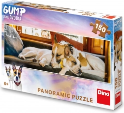 Panoráma puzzle Gump a kanapén 150 darab