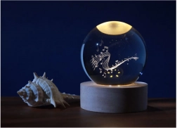 Kristály gömb lámpácska Muzyka 6 cm