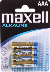 Maxell AAA LR03 1,5 V alkáli elemek – 4 db