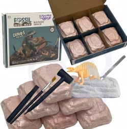 WOOPIE 6 az 1-ben régészeti készlet kis paleontológusoknak dínók csontvázaival