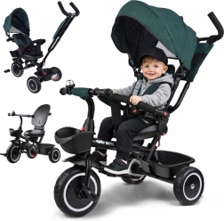 Gyermek 3 az 1-ben TINY BIKE háromkerekű napellenzővel – Kék