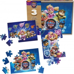 Fa puzzle PAW PATROL The Mighty Movie – 3 készlet