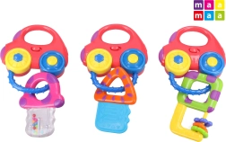 Gyerek autókulcs fény- és hangeffektekkel, 18 cm