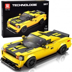 Technikai blokkok 336 elem + matricák sárga sportautó ZA5260