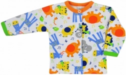 Baba pamut kabátka Bobas Fashion Zoo narancssárga