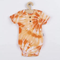 Baba pamut body rövid ujjú Nicol Tomi narancssárga