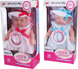 Babaarc hanghatásokkal, 24 cm